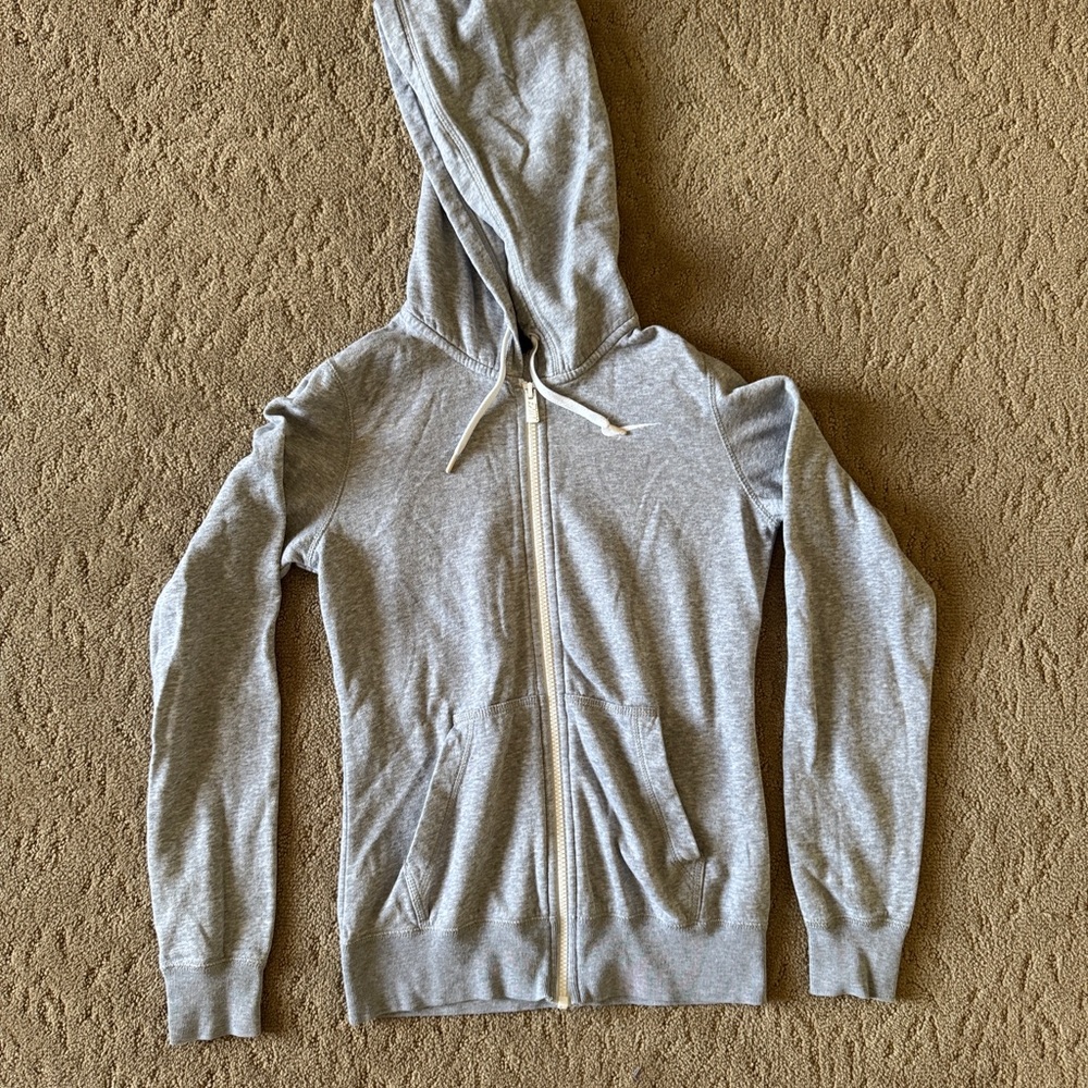 Nike Grey Zip-Up Hoodie
